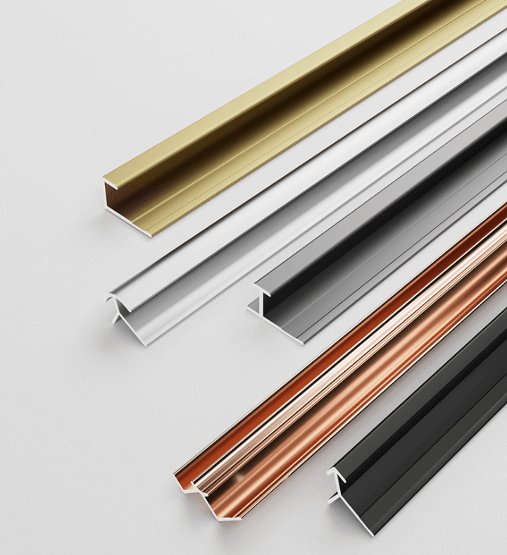 Remates de aluminio para pared