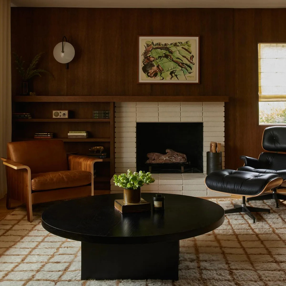 Panel-Decorativo-WPC-Roble-Nocturno-fondo-para-Sala-de-estar-de-lujo