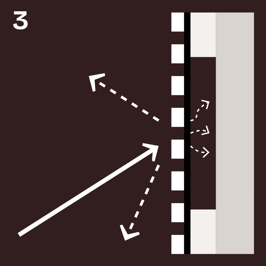 Paneles acústicos Serena sobre subestructura
