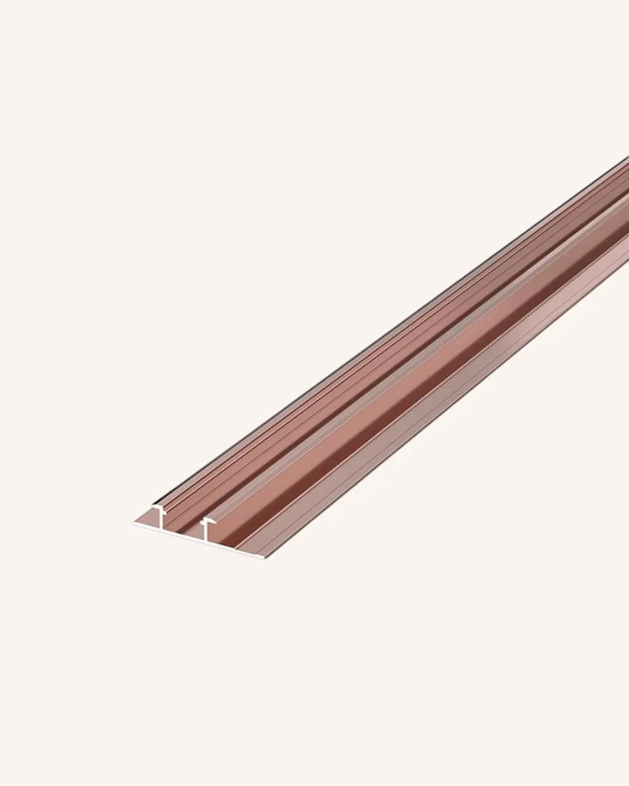 Perfil para tira LED de aluminio - Oro Rosa Brillante