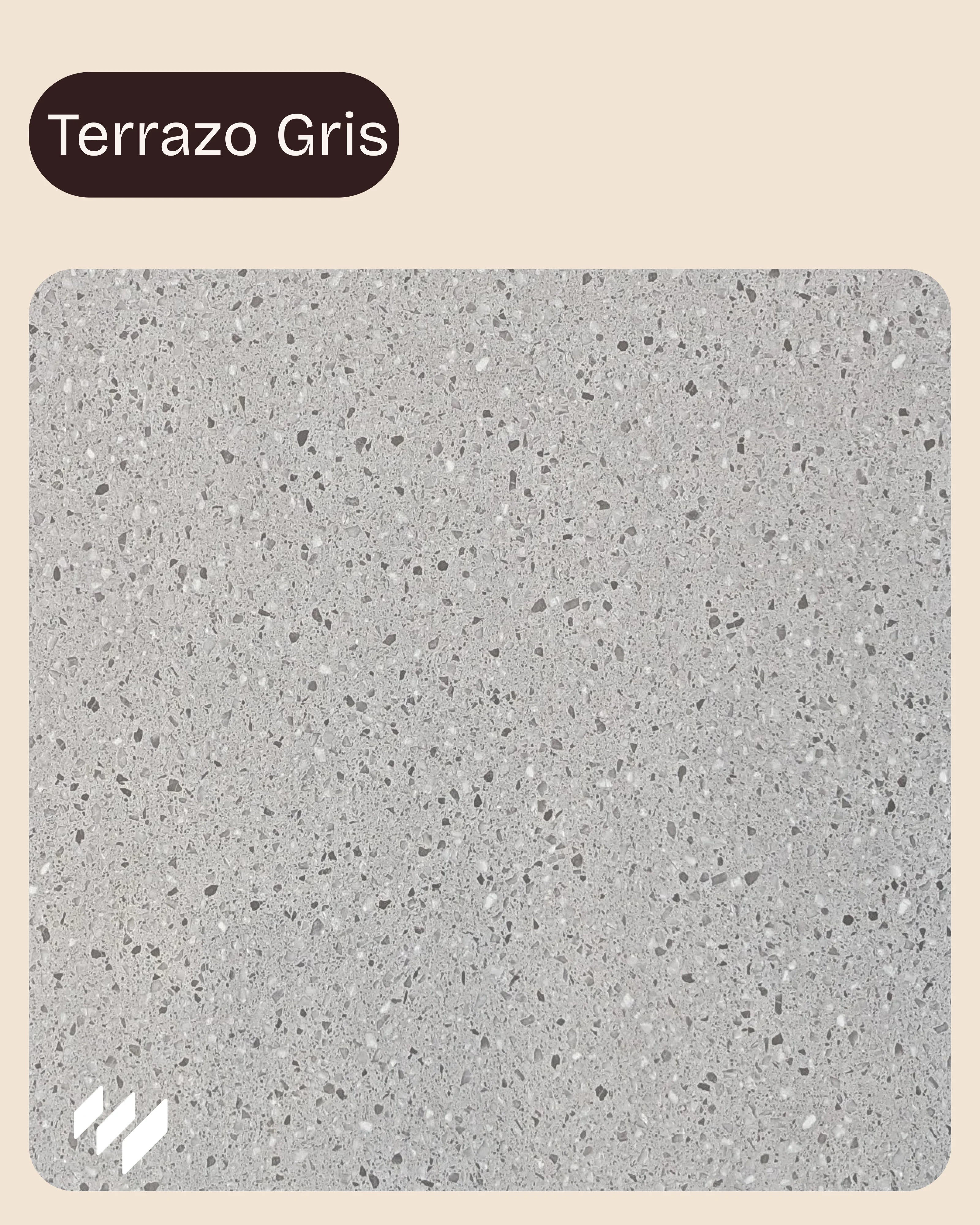 Detalle del Panel de Pared de Ducha SPC Efecto Terrazo Gris de Revestimientos Pared, con superficie mate y acabado natural.