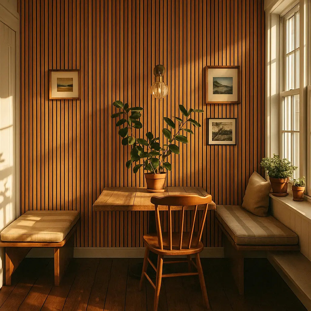 Panel Acústico de Listones para salon