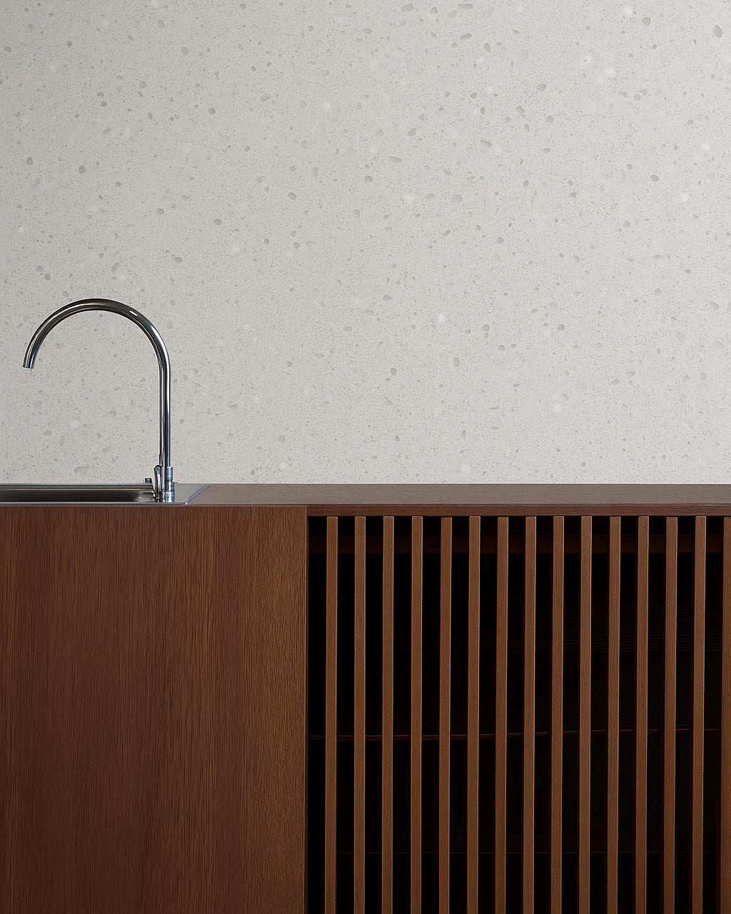 Inspiración de cocina con Panel de Pared de Ducha SPC Efecto Terrazo de Revestimientos Pared, en un estilo minimalista y sofisticado, ofreciendo ideas para revestimientos de cocinas contemporáneas.