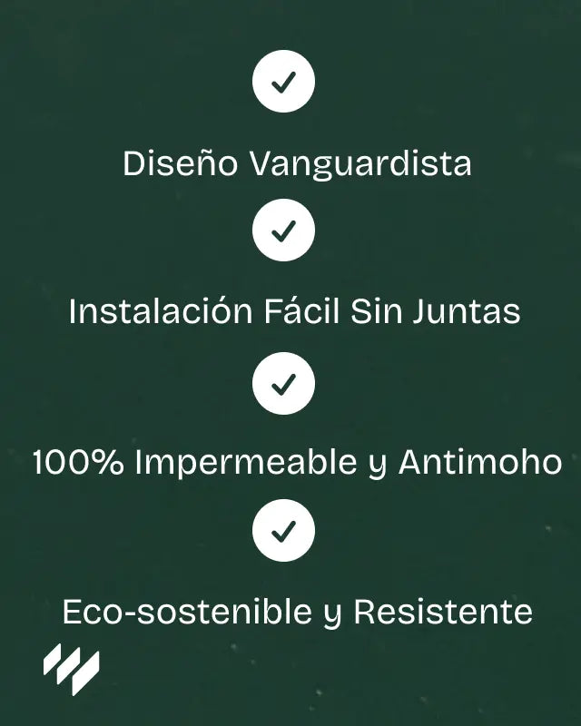 Panel SPC imitación azulejo vertical verde - Versa@