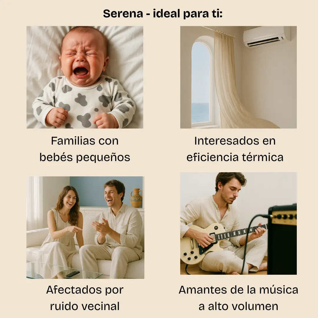 Rendimiento de panel acústico Serena