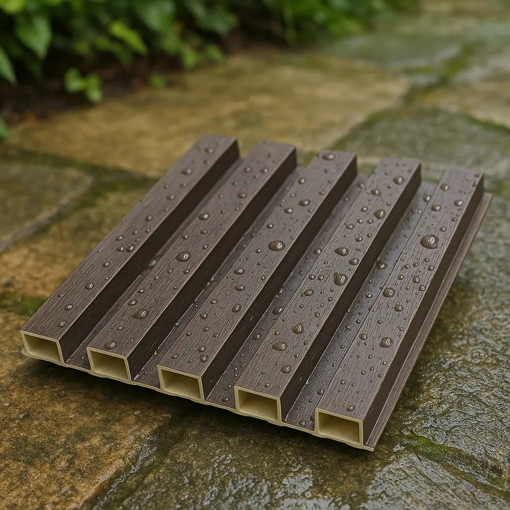 Revestimiento-Pared-Listones-3D-WPC-Nogal-Oscuro