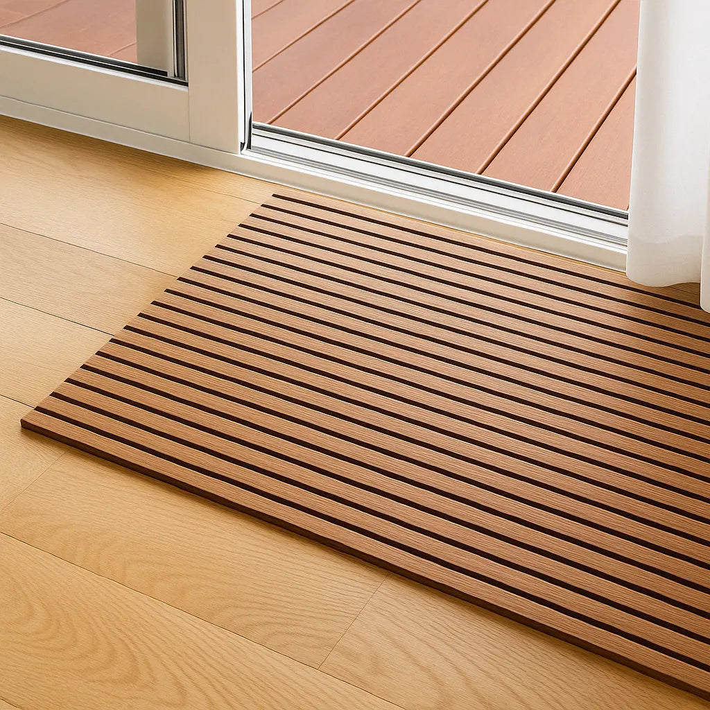 Panel Acústico de Listones de revestimientos pared en el suelo