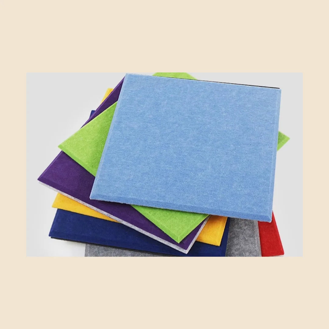 muestras de Espuma Acústica Autoadhesiva de Poliéster